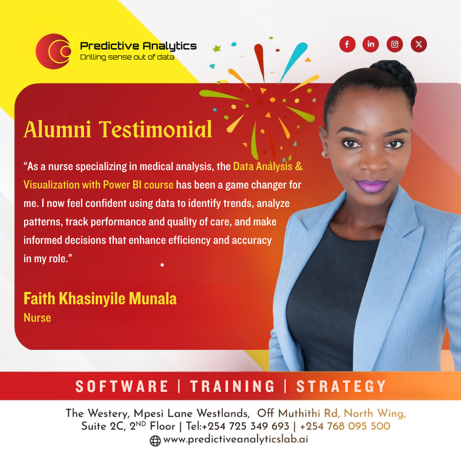 Globally, data is already transforming healthcare systems. And this isn’t just happening in advanced systems globally the opportunity exists right here for professionals willing to embrace data. Enroll today: predictiveanalyticslab.ai/excel-for-data…
#DataAnalysis #PowerBI #BusinessIntelligence