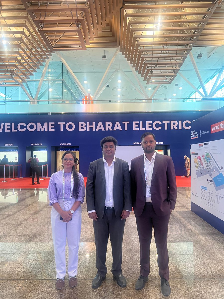ChemvoltG5425's tweet photo. ChemVolt Global team had a highly successful and engaging visit at the Bharat Electricity Summit 2026, New Delhi.  #BharatElectricitySummit2026 #EnergyStorage #Gigafactory #BatteryEnergyStorage #BESS #ChemVolt #EnergyTransition #DCBlock #GridScal #Starlight1 #CleanEnergy https://t.co/p5gUrtF7Rg