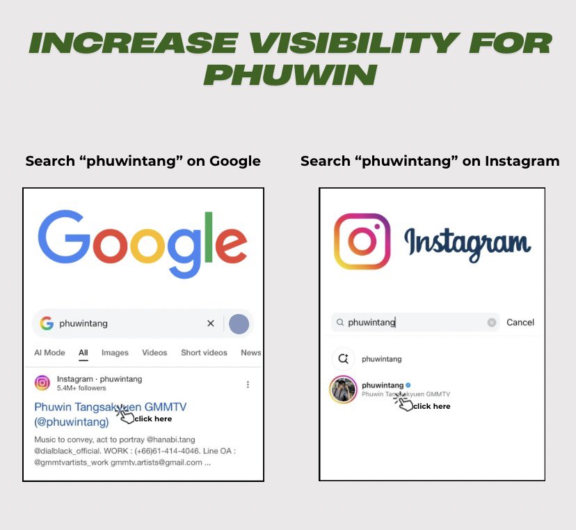 whatpwwears's tweet photo. We sincerely ask for your help

1. Search “@.phuwintang” on Instagram
2. Open the latest post
3. Copy its link
4. Paste it in the comments below

Following these instructions help boost engagement and lift the shadow ban for Phuwin. Thank you so much! ￼

#phuwintang @phuwintang https://t.co/SsLnkYZA1W