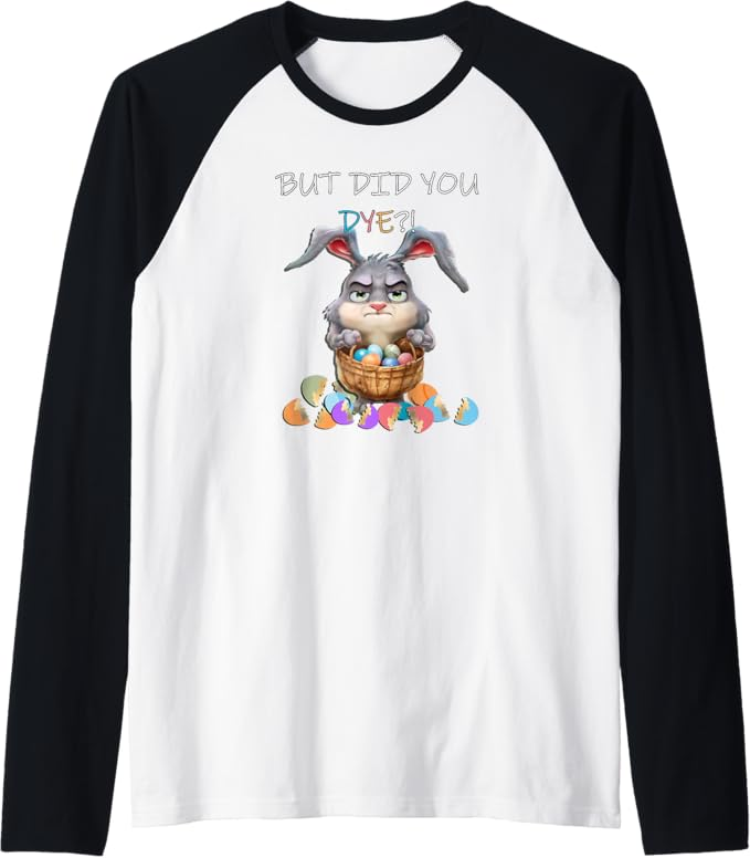 TammyDevoll's tweet photo. Amazon Prime: Funny, snarky Easter bunny shirts, he's judging your egg coloring this year ;) #easteregg #easteregghunt #eggs #ButDidYouDye #EasterFail Raglan Baseball Tee https://t.co/ugcGu7bZH0 #Amazon via @Amazon https://t.co/byMqdwS5O4