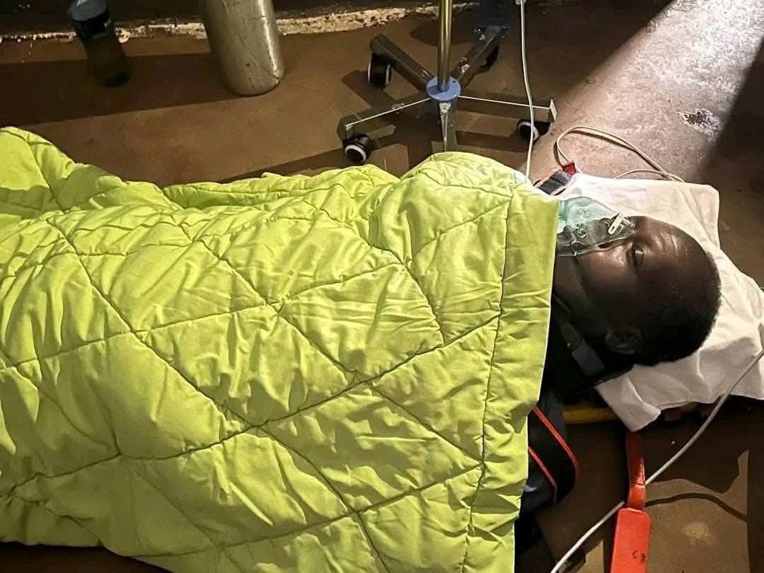 Solmwa's tweet photo. Former CS Raphael Tuju reportedly rushed to Karen hospital after his condition deteriorated following his arrest yesterday. https://t.co/I0WsinMCa1