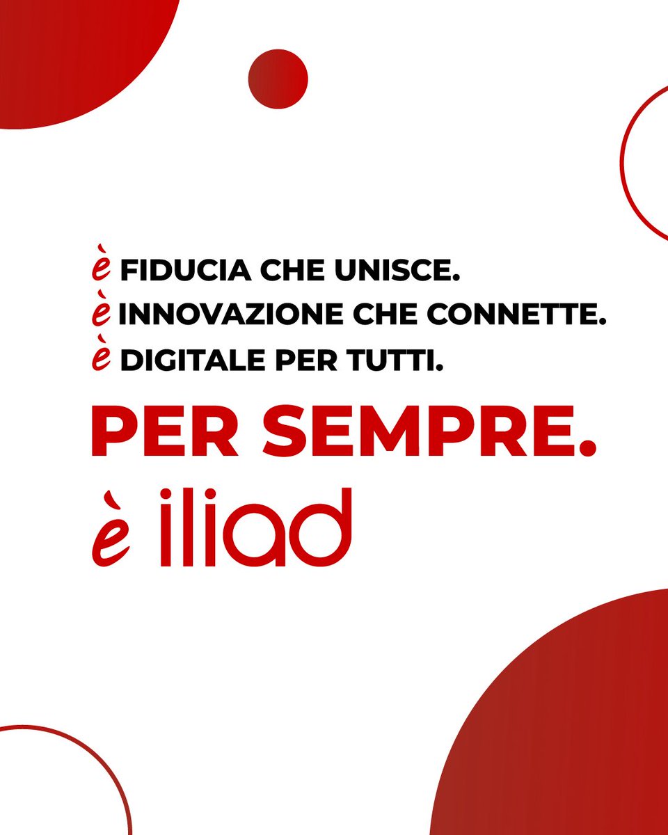 Primi per crescita in Italia su tutti i segmenti: ecco come @iliad ha chiuso il 2025📈

Oggi pubblichiamo i risultati finanziari di iliad al 31.12.2025. In un mercato altamente competitivo, iliad continua a crescere confermandosi al primo posto per saldo netto di utenti nel