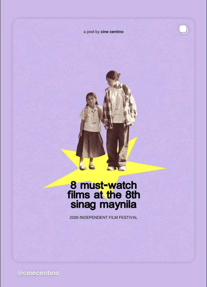 Congratulations to the Sino Kamuka Ko team 🤍 short film’s still showing. Resurfacing the schedule.

instagram.com/p/DWLu69vGFO-/…