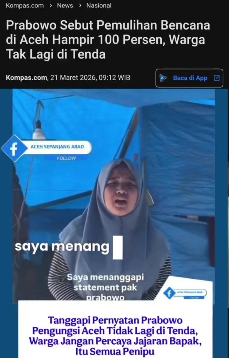 Bagaimana sebenarnya keadaan setelah bencana besar aceh sumatra? dari berbagai sumber sampai dengan hari ini, rakyat masih menderita?