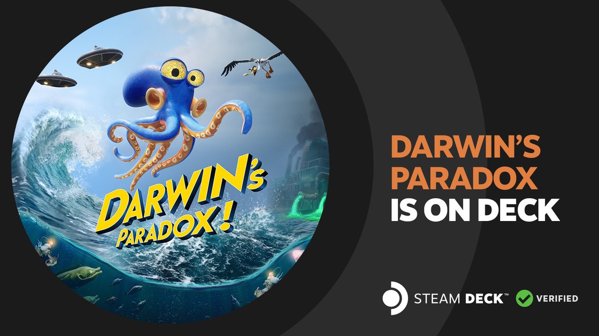 ✅ Darwin’s Paradox is now Steam Deck Verified!
The demo update is live with full Steam Deck support, including a dedicated “Steam Deck Mode” in Settings. 🐙🎮
Plus smoother gameplay (shader pre-compilation) and multiple fixes.
👉 Play the updated demo now/Wishlist: