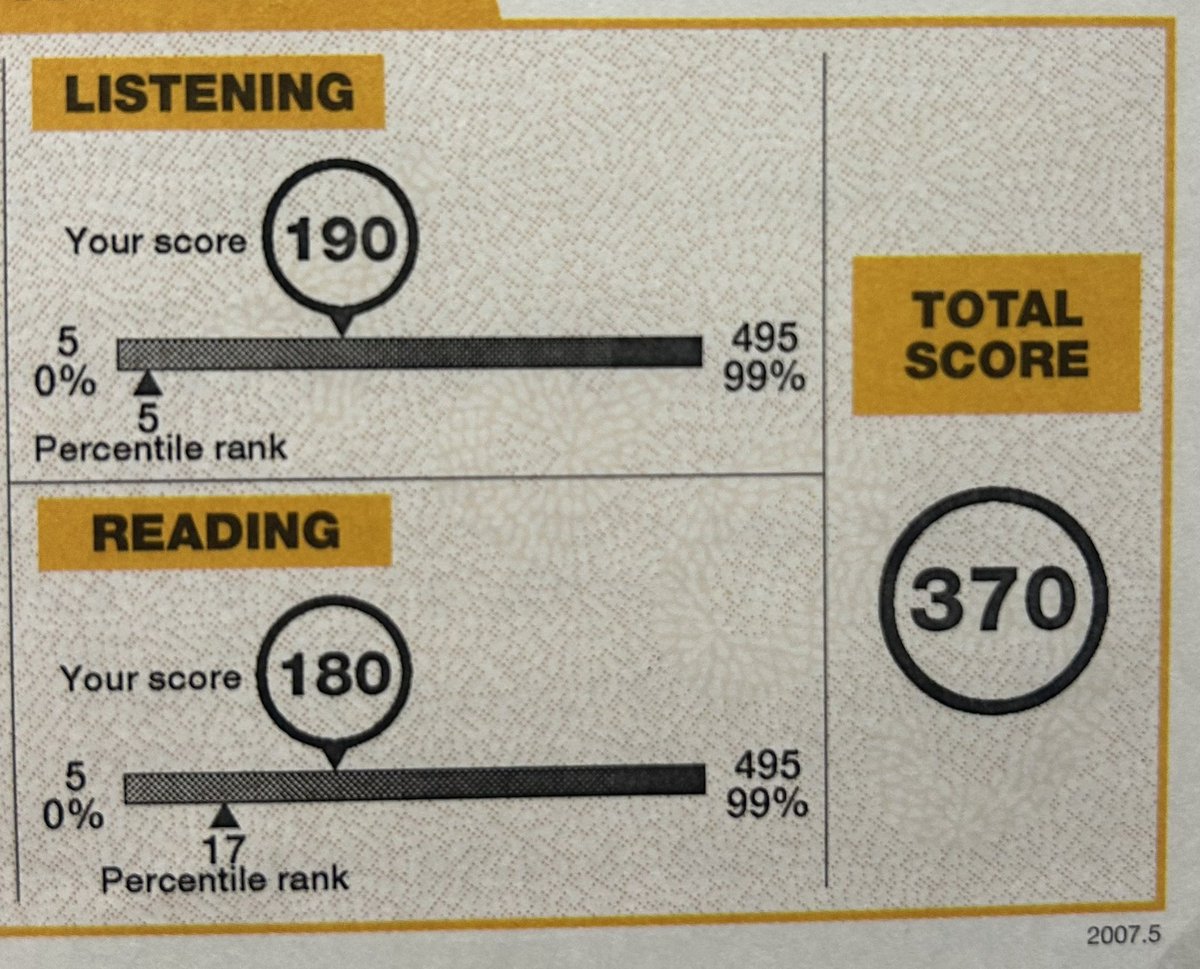 sk | TOEIC990満点の英語教師 tweet media