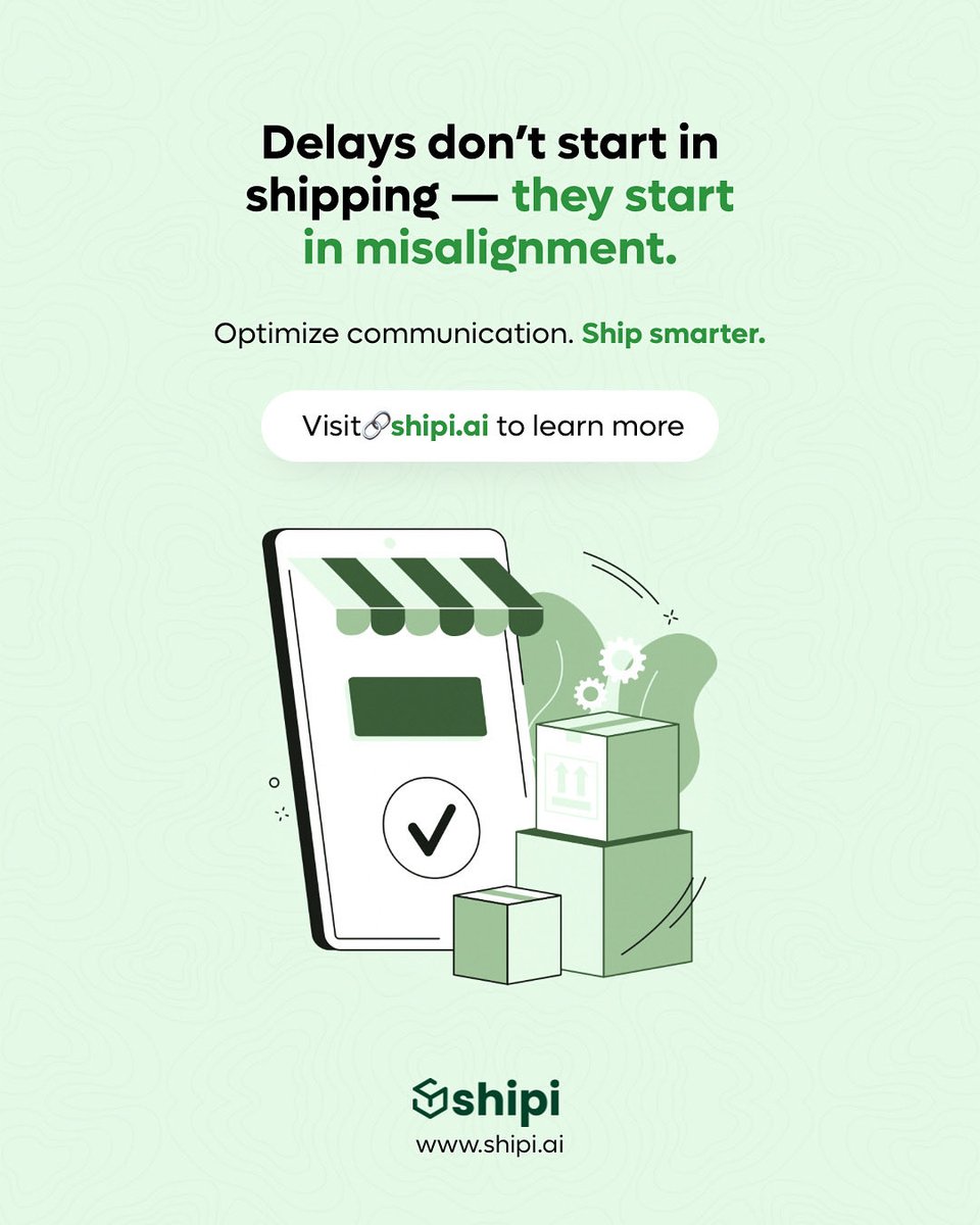 teamshipi's tweet image. Delays don’t start in shipping — they start in misalignment. #ShipiInsights #China3PL #SmartLogistics #EcommerceGrowth #FulfillmentTips
