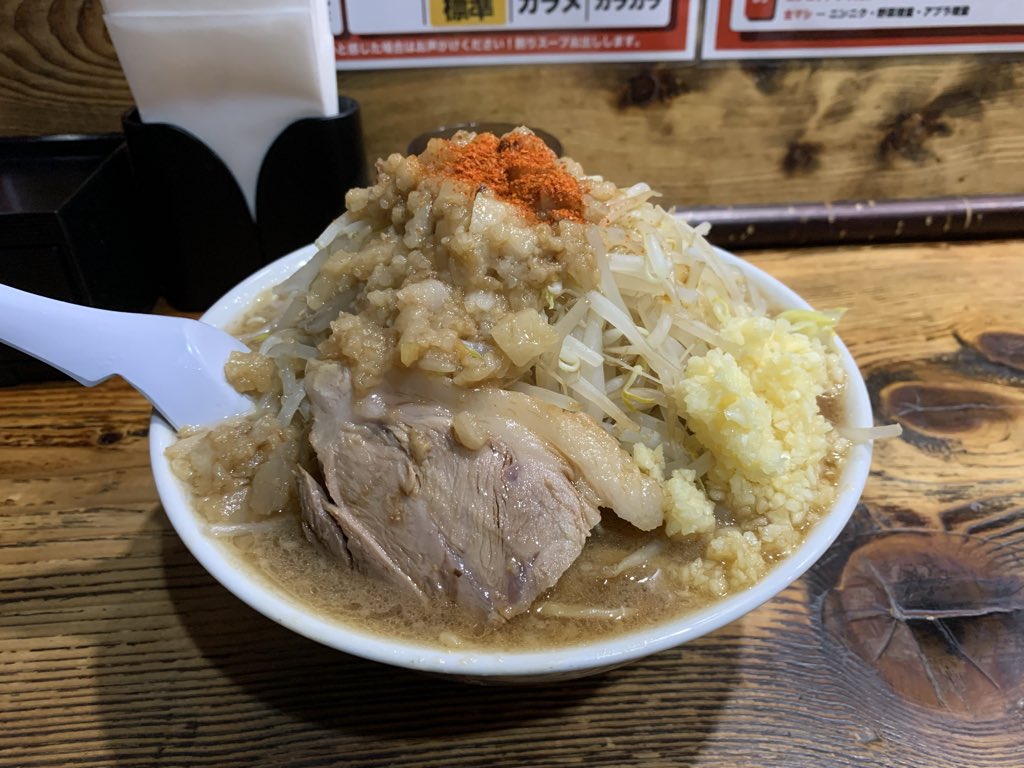 Habo6601's tweet photo. 昨日の一杯。限界を超えろ　弘前。
期間限定があるが浮気をせずにこちら。
29日からつけ麺の提供があるらしいが、残念ながら28日に帰京。次回あるようなら考える。 https://t.co/87SPJL4GTB