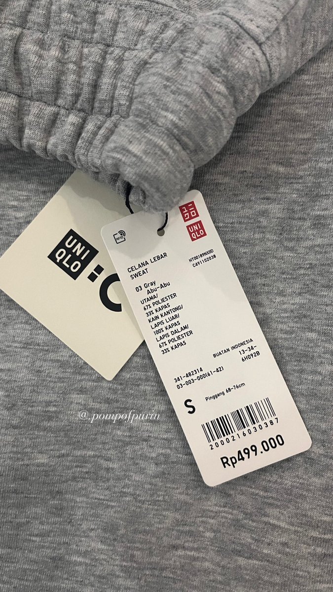 pompofpurin's tweet photo. ✨! WTS ! ✨
UNIQLO C Sweat Pants Wide (Gray)
Ukuran S 
Brand New! with tag
Jual karna kekecilan, mau beli baruu

470.000 ajaa
bisa co full shopee/split, manual juga bisa https://t.co/uwxk4PQIr2