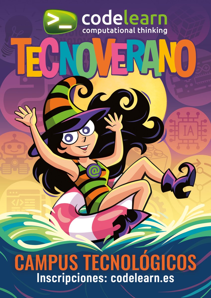 Cursos de robótica, programación de videojuegos, Minecraft, IA, impresión 3D, juegos de lógica y estrategia... ¡y una larga lista de actividades para mantener la mente activa durante todo el verano!

Abiertas las inscripciones de los Campus Tecnológicos: codelearn.es/blog/campus-te…