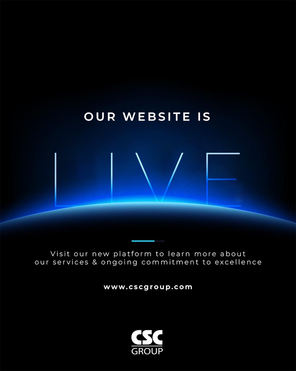 CSCGroup_'s tweet photo. Exciting News! Our New Website is LIVE! 🔥
🚀 We’re thrilled to announce the launch of our new official CSC Group website!
We invite you to visit our new website to learn more about our services and ongoing commitment to excellence.
👉🌐 https://t.co/un83RcXkVy https://t.co/E9PKF1PnIM