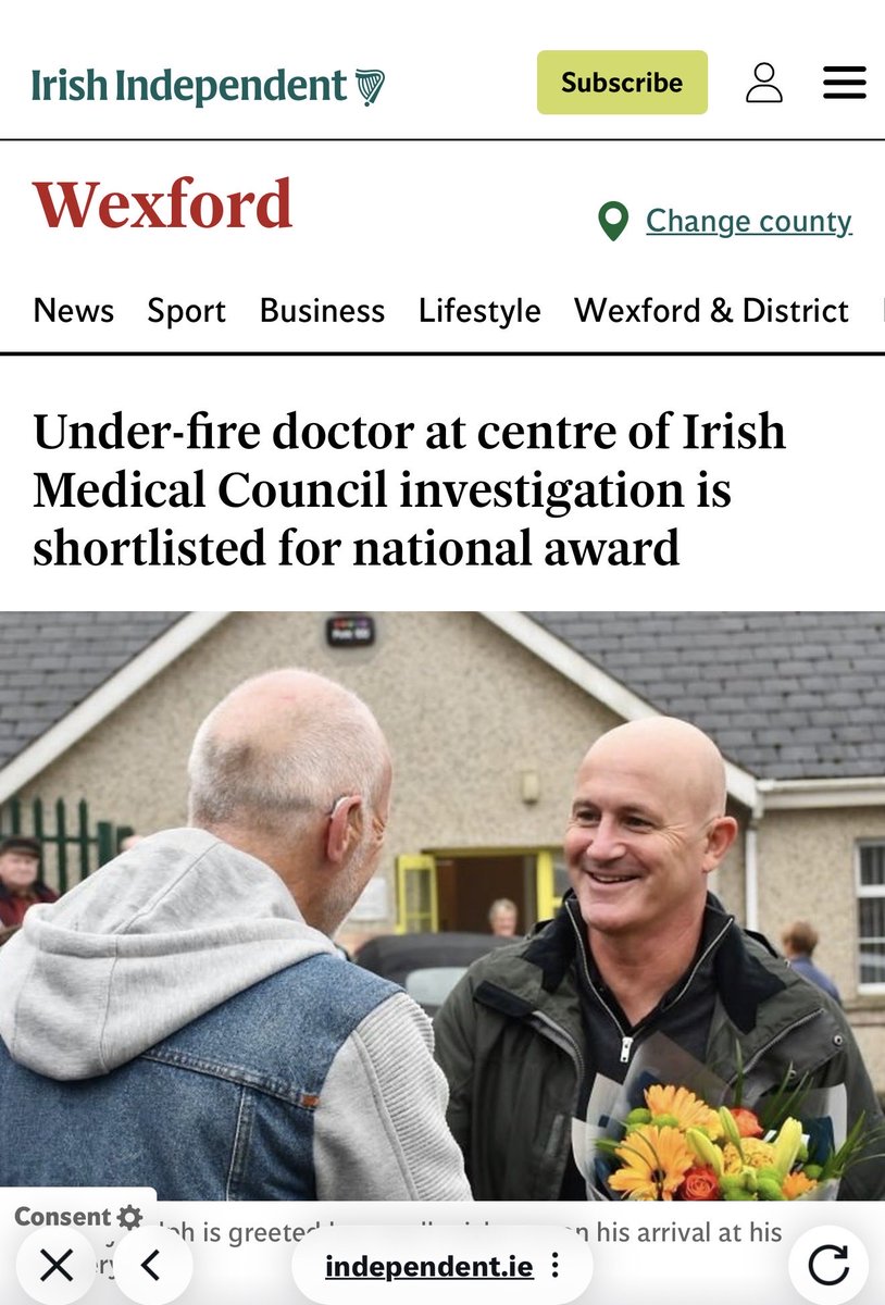 AnthonyLCasey's tweet photo. I’ve met this doctor personally a few times.

He was seeing patients by himself from all over the Country, treating them with ivermectin. 

He has spoken up, many times, at public events and on the airwaves.

The man is an Irish hero, and he needs our support. 

#drbillyralph https://t.co/yfH8a0PYNz