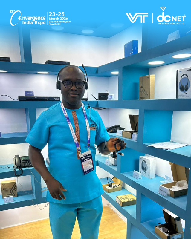 VBeT01's tweet photo. Highlights from the Convergence India Expo 2026!
Our partner DCNET SOLUTIONS INDIA PVT LTD is showcasing VT Headsets—engaging customers and demonstrating smarter communication solutions.

#VTHeadsets #DCNET #ConvergenceIndia https://t.co/jwuZwFhClB