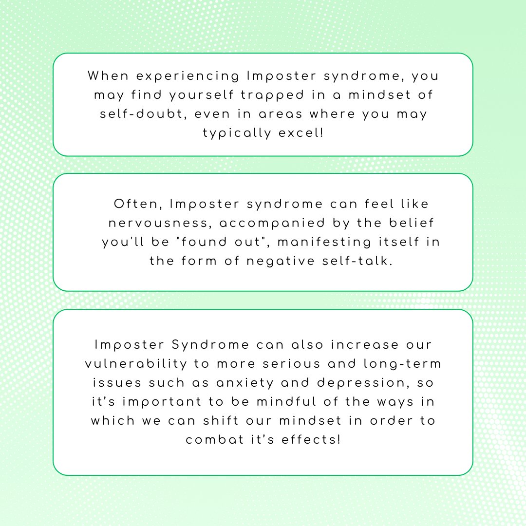 MotusL's tweet photo. Imposter syndrome is a psychological phenomenon that can make us feel as though we are a ‘fake’ or a ‘phony’ despite any genuine success that we have achieved!

To learn more about the symptoms of imposter syndrome and how we can manage it, check out our new post! 📩 https://t.co/R3qPSBeEye