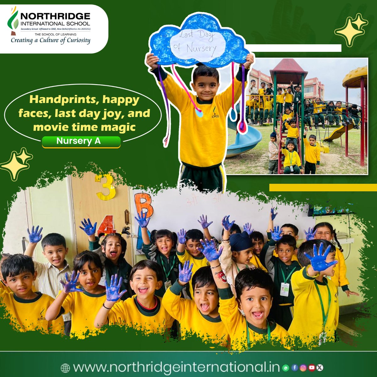 Northridgeint's tweet image. Tiny handprints, big memories, and endless smiles! 🌈✨

Our Nursery A stars ended their day with joy, laughter, and magical moments. Here’s to new beginnings and bright dreams ahead! 🌟

#LastDayOfNursery #LittleLearners #HappyFaces #SchoolMemories #JoyfulMoments #NurseryDays