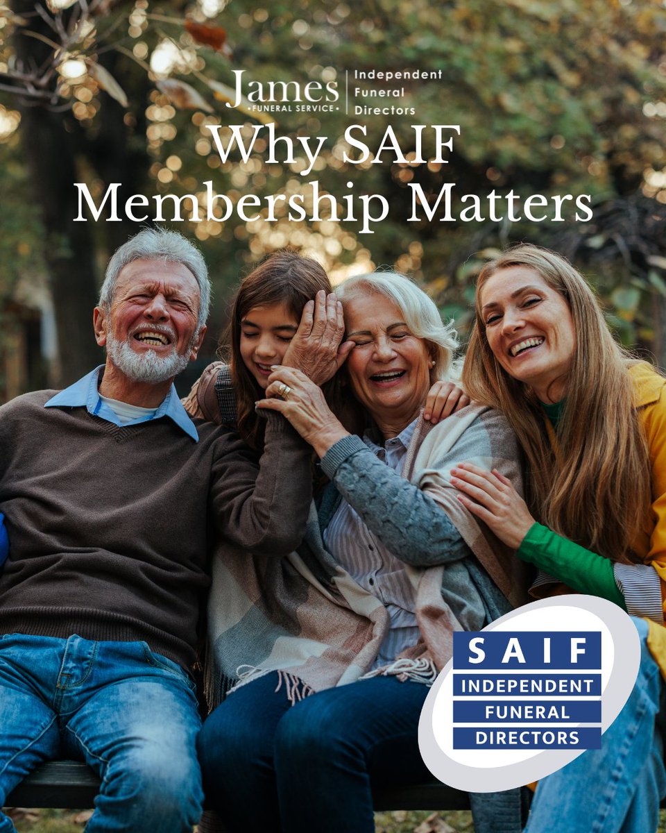 JamesFunerals's tweet photo. Choosing a funeral director is a deeply personal decision.
That’s why being part of @NationalSAIF means so much.

When you choose a SAIF member, you’re choosing people who put families first.

🌐 https://t.co/FP5esKHsan https://t.co/2ZGkalXCaY