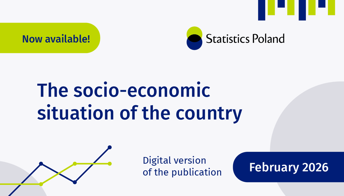 StatPoland's tweet image. Key economic data: #inflation, #labormarket, #production and many more..
Compiled in the latest publication to present the current socio-economic situation of the country.

🔗tinyurl.com/32hhnjyt

#StatisticsPoland