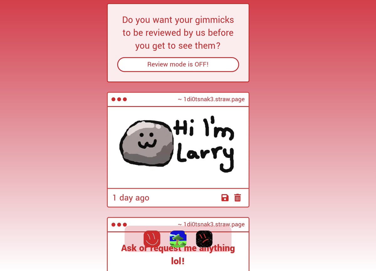 1d10t_snak3's tweet photo. hi larry lol https://t.co/RtaIop3P8p