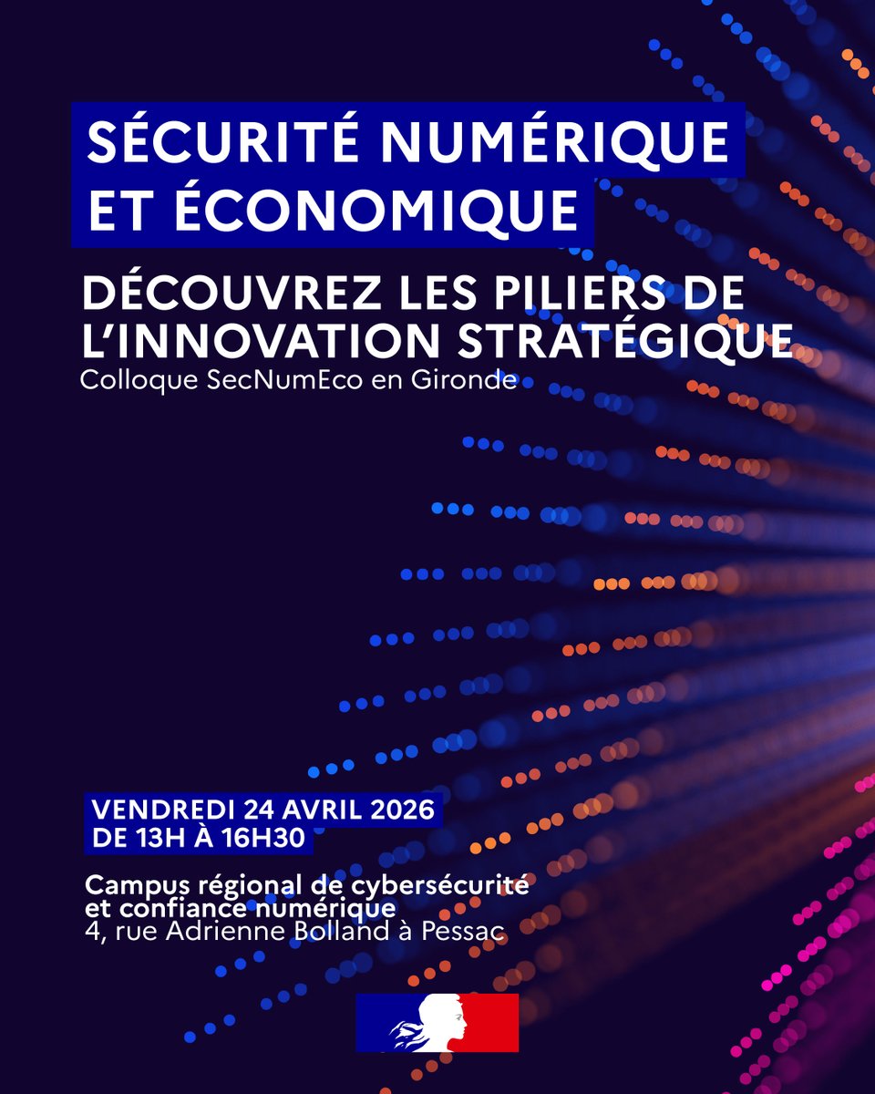 Image de Préfet Nouvelle-Aquitaine et Gironde - #Numérique 🔐 | Vous souhaitez protéger votre entreprise et pérenniser votre activité dans un monde 