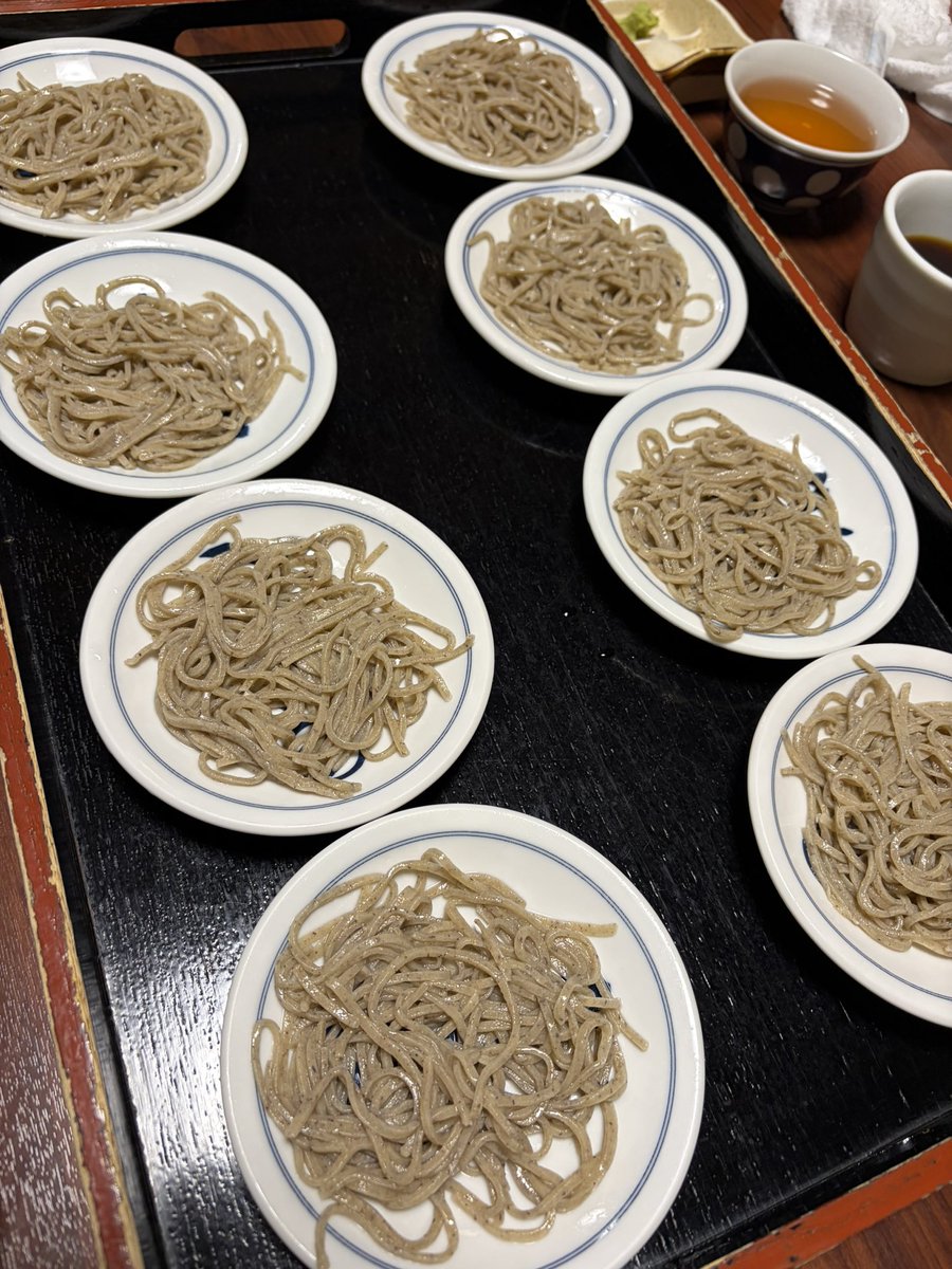 出石名物の皿そば🥢20皿完食👏✨ 「皿そば之証」をいただきました