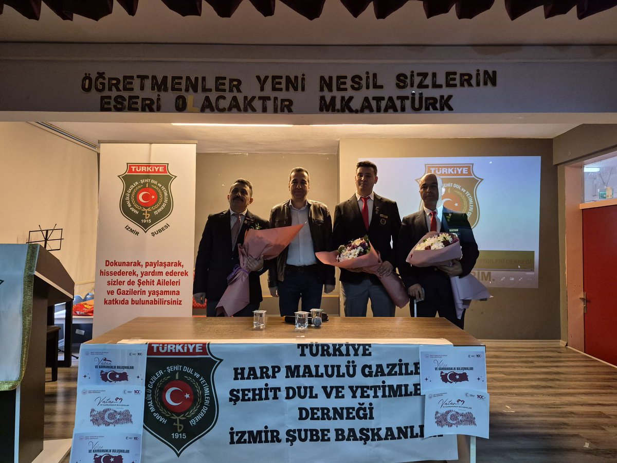 eacmtal's tweet photo. Türkiye Harp Malulü Gaziler, Şehit Dul ve Yetimler Derneği'nden gelen Gazilerimiz "Vatan ve Kahramanlık Buluşmaları" etkinliğinde öğrencilerimizle bir araya geldiler. Katılımlarından dolayı kendilerine teşekkür ederiz. https://t.co/swthS1Bbfc