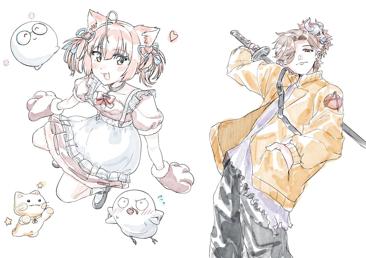 amam_uma's tweet photo. CR詰め合わせらくがき(*´-`)✒️ https://t.co/Vg6av9f5Wd