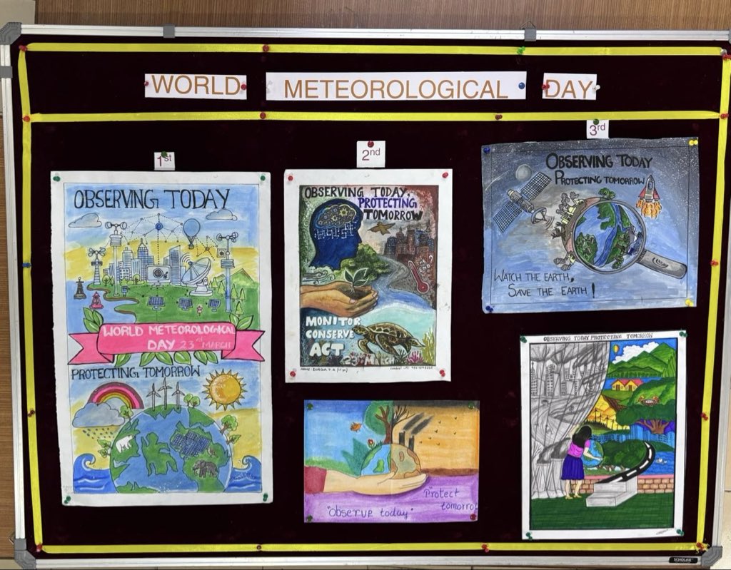 IN_Garuda's tweet photo. On the occasion of World Meteorological Day, INS Garuda hosted a vibrant Met Week, raising awareness on the importance of weather and climate amongst naval personnel and school children. The event featured multifarious theme based competitions and culminated with suitable awards presentation by the Commanding Officer.

#WorldMeteorologicalDay #WeatherAwareness