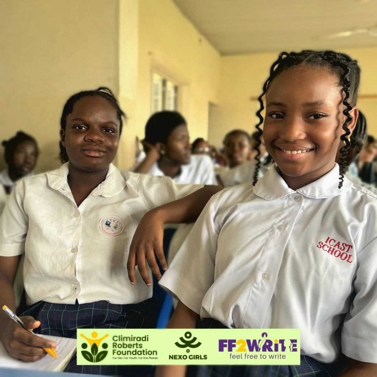 nexogirls's tweet photo. At #ff2write 2.0, we engaged ~50 girls at @icast_schools (Elewura), showing how writing builds confidence, creativity &amp; authentic voice, plus how AI fits in

Big thanks to @MsEniolaIbrahim, our volunteers, sponsors &amp; ICAST team

#nexogirls #icastschool #climiradirobertsfoundation https://t.co/qJHiU8I0GW