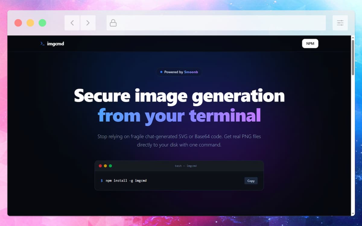 softapps's tweet image. Generar imágenes #PNG de forma local ya no obliga a pasar por SVG o Base64. 🖼️

imgcmd guarda el PNG directamente en tu disco y ejecuta todo en local, con más control sobre el proceso.

Además, soporta #Gemini 2.5 y 3.1 Flash.

➡️softandapps.info/2026/03/24/gen…