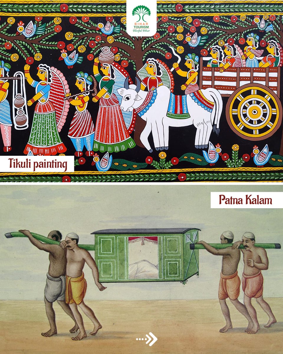 TourismBiharGov's tweet image. Bihar, a land where art lives in every stroke, every craft reflects centuries of tradition, and creativity flows through its rich cultural roots.

#BiharTourism #ArtOfBihar #Incredible #CraftsOfIndia #Heritage #CulturalRoots #Tradition #IndianCrafts #Bihar #Art #Crafts