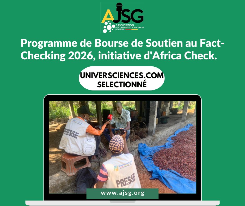 Association des Journalist Scientifiques de Guinée tweet media
