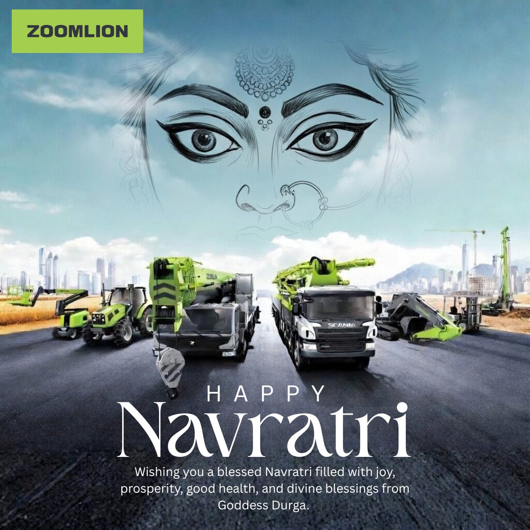 Zoomlion17's tweet image. Celebrating the divine energy and positivity of Chaitra Navratri
May this auspicious time bring strength, prosperity, and success to all ✨ 

#Navratri #FestiveSpirit #Celebration #Positivity