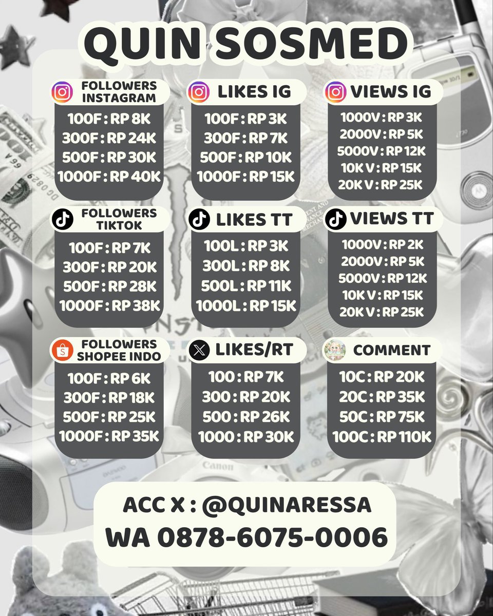 Quina🌞 jual followers ig instagram tiktok murah tweet media
