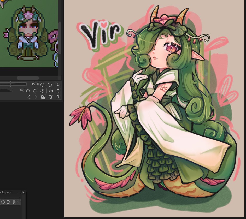 Rummaging through my works and found the art I've made of my Sun Haven character, haha!
#illustration #oc