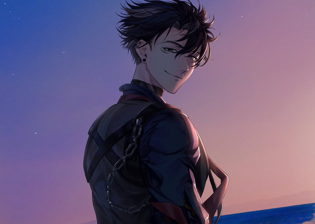 #Wriothesley #GenshinImpact 

「暮れなずむ浜辺の邂逅｣