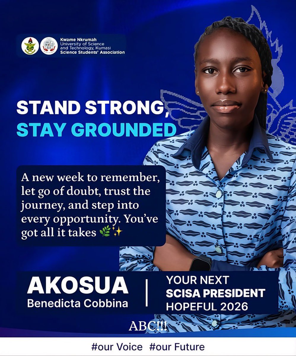 benedicta501's tweet photo. *AKOSUA BENEDICTA COBBINA*:
➖➖➖➖➖➖➖➖➖
🔵⚪️🔴🔵⚪️🔴🔵⚪️🔴
Every step forward counts.
And ours will be intentional.✊🏽❤️
Have a lovely day from Miss ABC.
#ourvoice #ourfuture #thepowerinus
 ➖➖➖➖➖➖➖➖

 *____*__🎙️* *𝑻𝑬𝑨𝑴* *ABC* 
 𝑪𝑶𝑴𝑴𝑼𝑵𝑰𝑪𝑨𝑻𝑰𝑶𝑵______* https://t.co/XnrTakKY2g