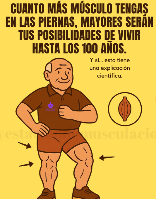 Cuanto mas musculos tengas en las piernas mejor podras vivir tu vejes...  

--Hilo--