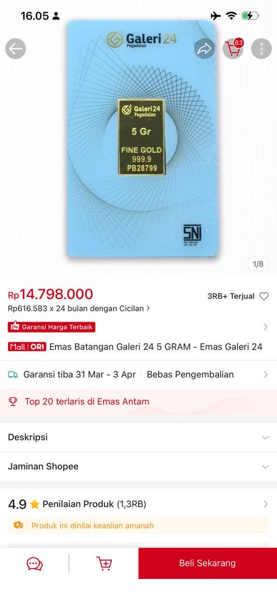 txtdrrandom's tweet photo. hal yang sering lupa disadari saat FOMO beli emas:
1.spread buy-sell
2.markup seller

simpelnya:
harga resmi Galeri24 5 gr: Rp13,916 juta
harga buyback: Rp13,310 juta
artinya, dari spread resmi aja sudah minus Rp606 ribu.

kalau beli lewat marketplace di Rp14,798 juta,
berarti ada markup sekitar Rp882 ribu di atas harga resmi.

jadi kalau habis beli lalu langsung dijual,
minusnya sekitar Rp1,488 juta.

PERTANYAANNYA sekarang:
harus naik berapa persen buat balik modal?
dan harus naik berapa persen lagi buat benar-benar ngalahin inflasi?