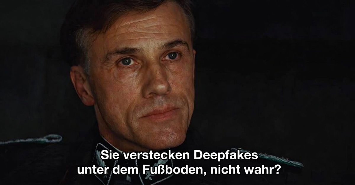 Deepfakes sind entarrrrtete Kunst und müssen in Deutschland, nein in ganz Eurrrrrropa, verrrrrrboten werrrrrden!