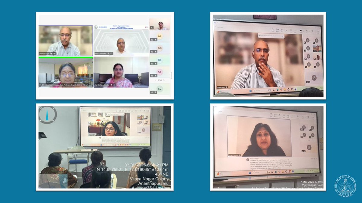 Sri Sathya Sai Institute of Higher Learning tweet media