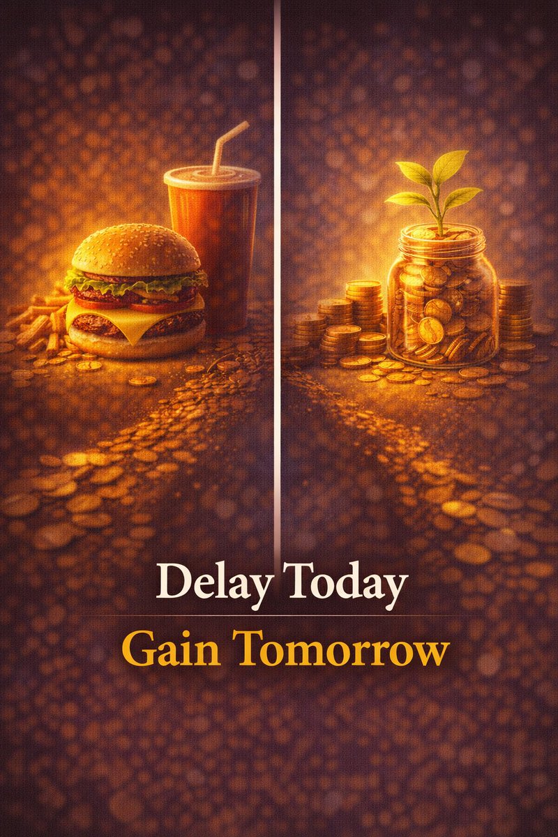 CasteChronicles's tweet photo. How NOT to stay poor in 2026

Most people choose now.

Wealth builders choose later.

Delayed gratification
builds long-term success.
#FinancialLiteracy #PersonalFinance https://t.co/2REAlnNiNY