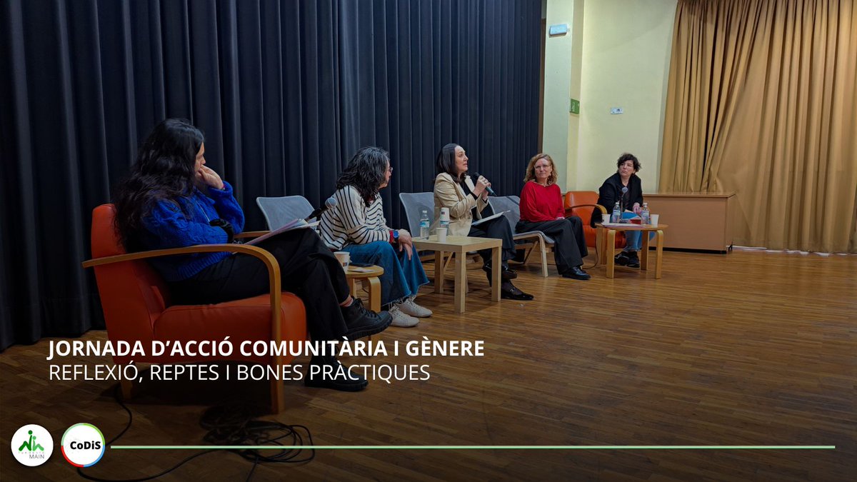fundaciomain's tweet photo. El Projecte CODIS Sabadell organitza la I Jornada d'Acció Comunitària i Gènere a Sabadell, un espai de debat entre professionals, entitats socials i l'adm. pública per promoure la incorporació de la perspectiva de gènere al treball comunitari.
#FundacioMain #GenerantOportunitats https://t.co/2XgfjzZyQe