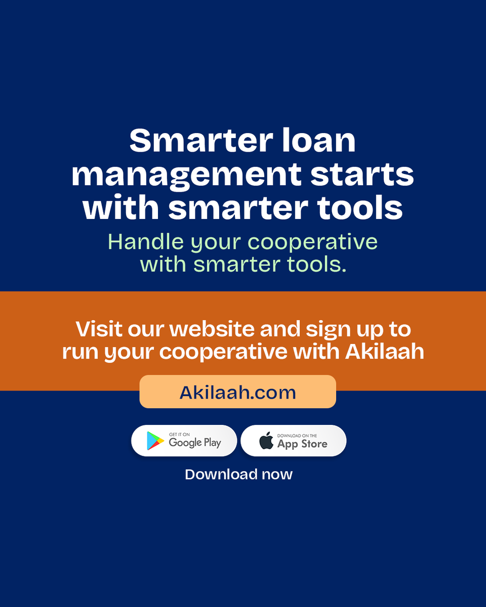 akilaahsolution's tweet image. Real-time tracking. Live dashboards. Faster processing. All in one place.

Download the app on Google Play &amp;amp; App Store and sign up today.

👉 Swipe through to see if your cooperative is making any of these mistakes.

#CooperativeManagement #LoanManagement #Akilaah #FinTech