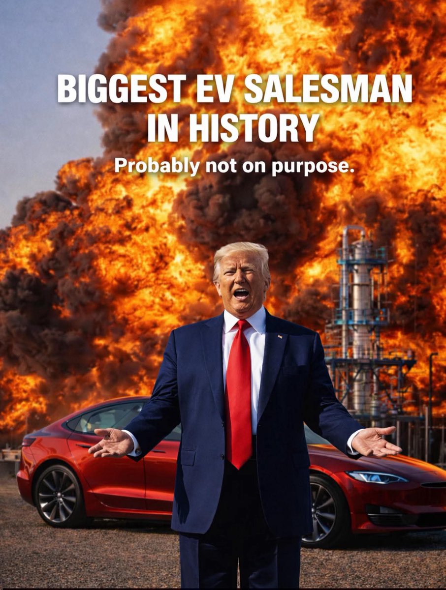 jvceldran's tweet photo. Thanks to The US and Israel's war on Iran, which jacked up the price of fuel to record highs, the demand for EVs here in Asia are now through the roof! https://t.co/sEwuo29Uab