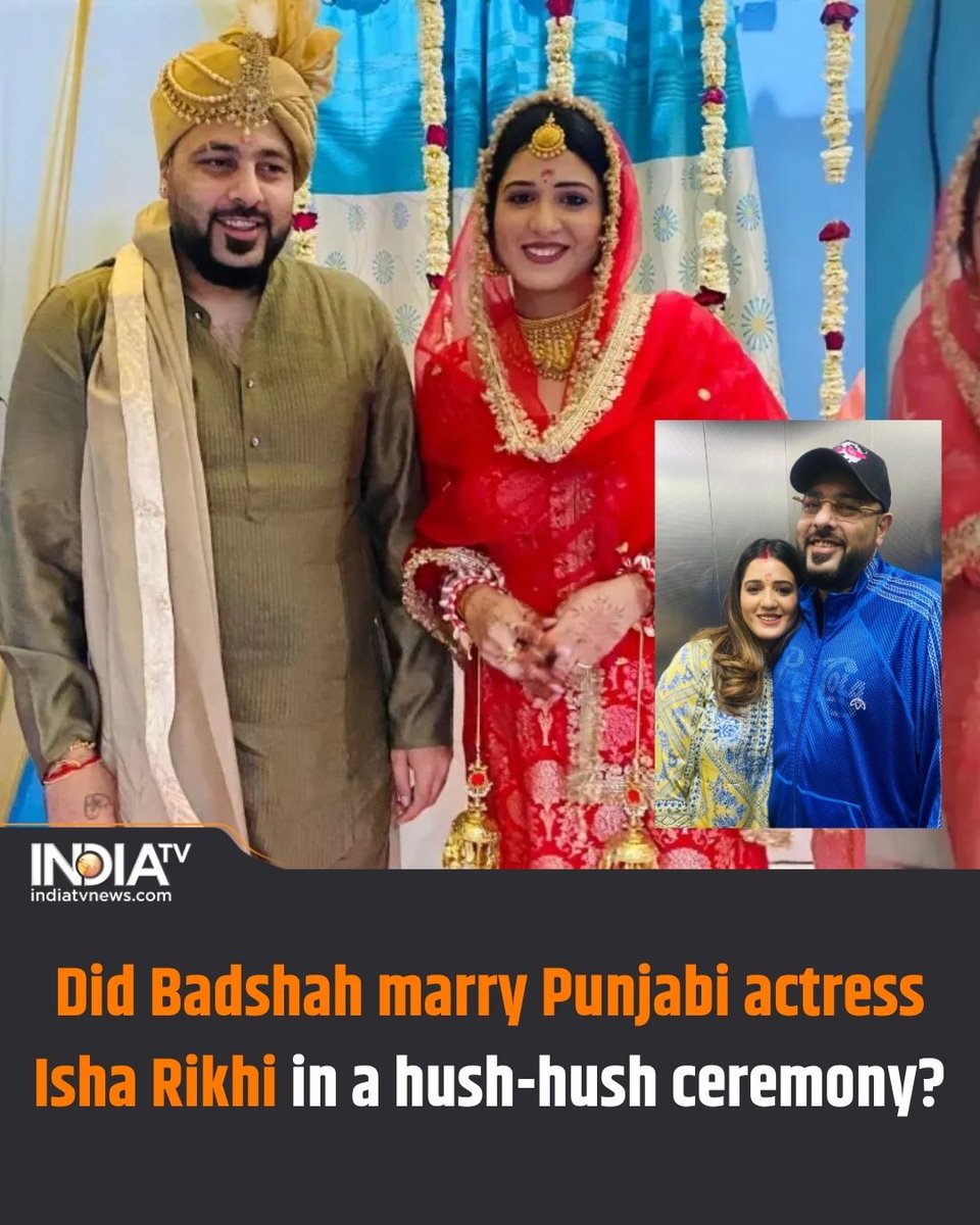 indiatv's tweet image. Amid the Tateeree song controversy, Badshah has found a way to be in the news again. The rapper reportedly got married to Punjabi actress Isha Rikhi in a hush-hush ceremony. 

Read more here:
tinyurl.com/yc72te2s

#Badshah #tateereesongcontroversy #intimatewedding #isharikhi