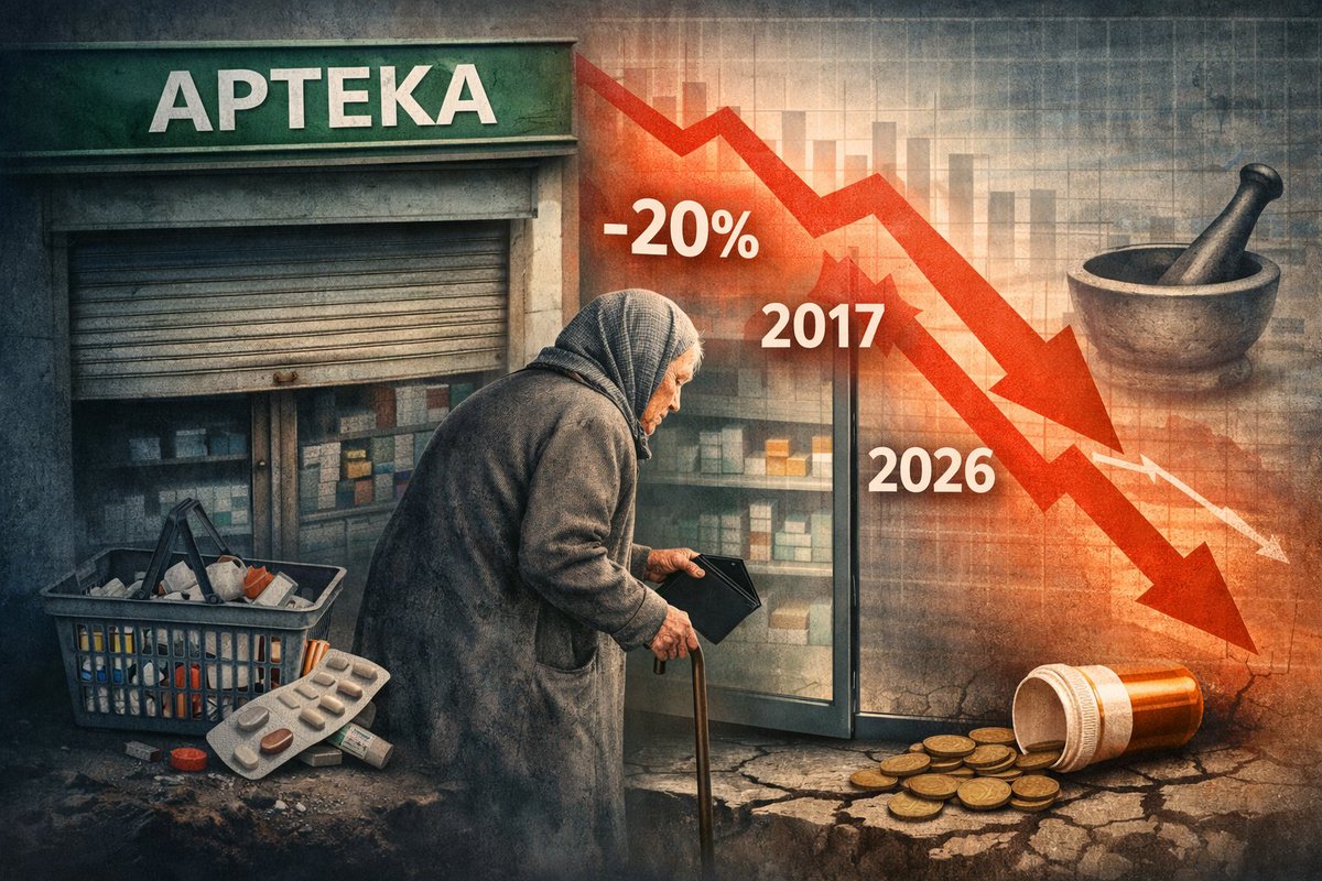 Lucas_pharmacy's tweet photo. 📉 Rok 2009 – kryzys ogólnoświatowy
📉 Rok 2026 – "rozwinięty" rynek apteczny
📊 Liczba aptek 2009 : 11 tys. aptek
📊 Liczba aptek 2026 : 11 tys. aptek
➡️ 17 lat rozwoju 🇵🇱 gospodarki = zero rozwoju infrastruktury aptecznej

To nie stagnacja.
To regres ważnego elementu systemu ochrony zdrowia.

Pacjenci już płacą cenę.
Co dalej?

https://t.co/BfhbxVKXrt

@donaldtusk
@KosiniakKamysz
@wlodekczarzasty
@Kpelczynska
@hennigkloska 
@adamSzlapka 
@MaciejBerek 
@MZ_GOV_PL
@KaKacperczyk
@GIF_GOV_PL
@NPietrykowski50
@meysztowicz
@JoannaWicha
@MPoluboczek
@krzysztofbosak
@ZanetaSliwowska
@WioletaTomczak
@Szymanowska2050
@BodnarIzabela
@Paslawska
@bozenalisowska
@jciesz
@CzarnekP
@PatrykWicher1
@JKowalski_posel
@PolaMatysiak
@M_Jozefaciuk