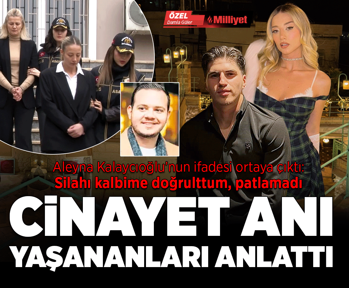 milliyet's tweet photo. 📌 Aleyna Kalaycıoğlu'nun ifadesi ortaya çıktı! Cinayet gecesi neler oldu? Tek tek anlattı...

💬 "Kubilay saf temiz bir çocuktur"
💬 "Vahap ile beraberliğimiz süresinde çeşitli mafyatik gruplarla ilişkileri olduğunu gözlemledim"
💬 "Alaattin ile iki hafta kadar önce tanışarak konuşmaya başladık"
💬 "Kimin yaralandığını görmeden çığlık atarak araçtan indim"
💬 "Ben sadece konuşacaktım, bu silah patlamayacaktı diyerek ağlamaya başladı"

✍️ @glrdamla 

https://t.co/tVoqS4iYDd