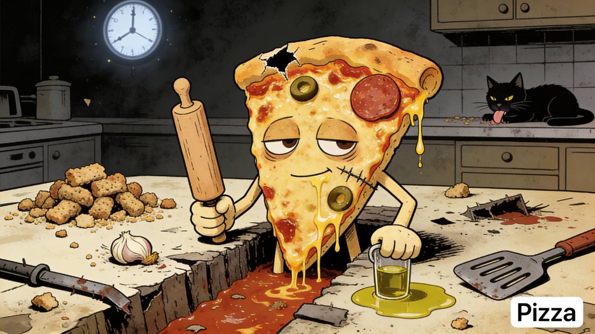 Pizza2049's tweet image. -17%. Again.
The charts look tired. So do we.

Some days it feels like no one's watching.
No one's buying. No one cares.

But the wallet still has $Pizza.
Guess that's something. 🍕

#BRC20 $Pizza