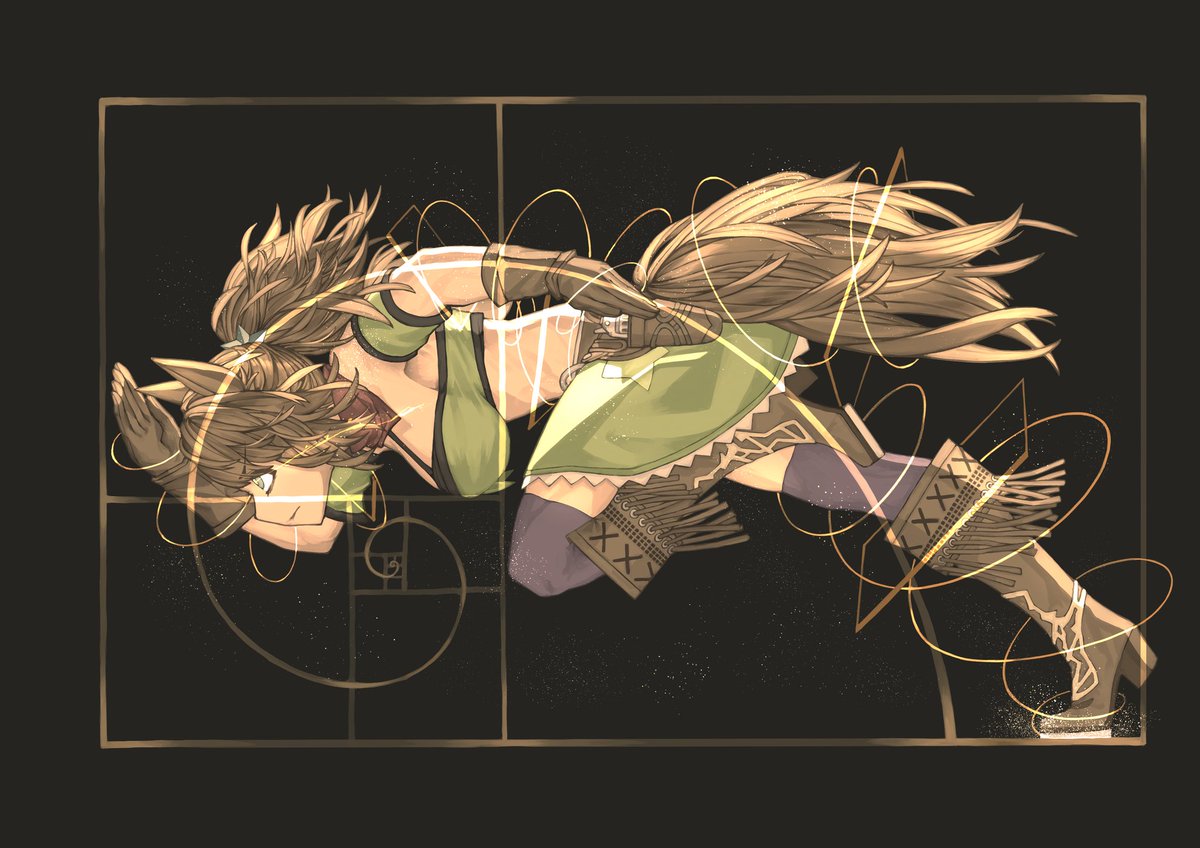 우마무스메의 신체로 재현해낸, "완전한 황금 회전의 에너지"

-黄金長方形- | MesaGod #pixiv pixiv.net/artworks/14268… 

#スティール・ボール・ラン #ウマ娘 #黄金長方形 #タイキシャトル