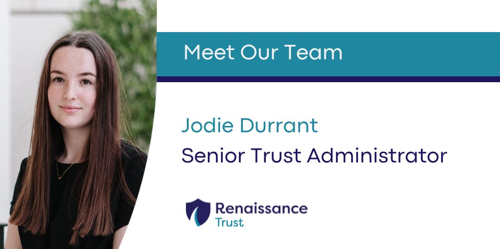RenaissanceTst's tweet photo. 👋 Meet Jodie Durrant.

Jodie joined Renaissance Trust in 2023 after graduating in Law from the University of Sussex. Now a Senior Trust Administrator, she supports trust administration and HMRC compliance. 

#MeetTheTeam #renaissancetrust https://t.co/uBy1fdzF0p
